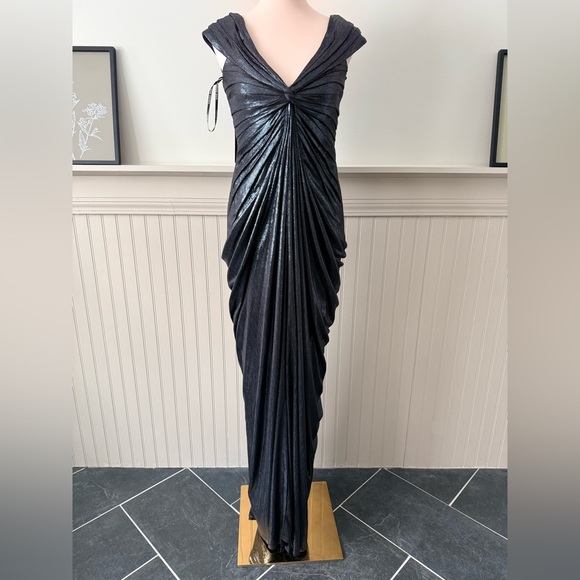 Tadashi Shoji Dresses & Skirts - ✨ Tadashi Shoji Metallic Draped Off-Shoulder Gown | NWT | Size S | $500 MSRP ✨
